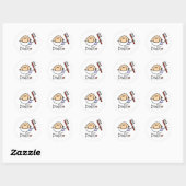 Tandarts Ronde Sticker (Vel)