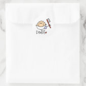 Tandarts Ronde Sticker (Tas)
