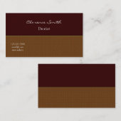 Tandarts Rustic Plaid Professioneel Ontwerp Visitekaartje (Voorkant / Achterkant)
