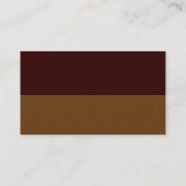 Tandarts Rustic Plaid Professioneel Ontwerp Visitekaartje (Achterkant)