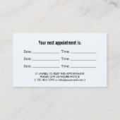 Tandarts Schone Tand Kantoor Afspraak Afsprakenkaartje (Achterkant)