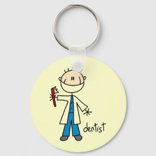 Tandarts Stokfiguur Sleutelhanger
