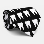 Tandarts stropdas met tandpatroonontwerp (Opgerold)