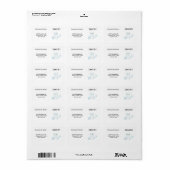 Tandarts Tand Etiket (Full Sheet)