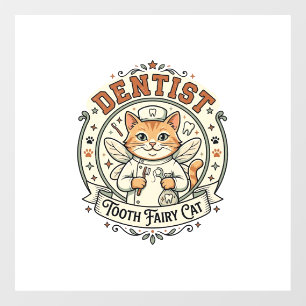 Tandarts Tand Fee Kat Tandarts Tand Fee Kat Vi Raamsticker