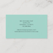 Tandarts Tand Logo Groen Tandartsbureau Visitekaartje (Achterkant)