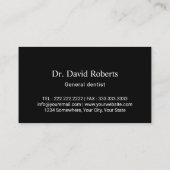 Tandarts Tand Logo Tandheelkundige zorg Modern gew Visitekaartje (Achterkant)