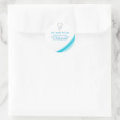 Tandarts Tand Molaire Tand Sticker Turquoise curve (Tas)