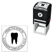 Tandarts Tand “Van”, “Kantoor van” Zelfinktende Stempel (In situ)