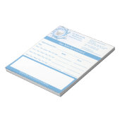 Tandarts Tand Water Medische Afspraak Notitieblok (Linkerzijde)