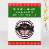 Tandarts Tandartsbureau Kerstvakantie Kaart (Gele Bloem)