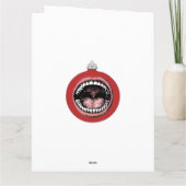 Tandarts Tandartsbureau Kerstvakantie Kaart (Achterkant)