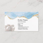 Tandarts Tanden bleken Glitter Visitekaartje (Achterkant)