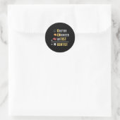 Tandarts Tanden Dokter Tand Grappig Gift Idee Ronde Sticker (Tas)
