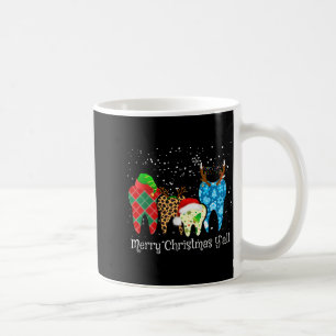 Tandarts Tanden Kerstman Hoed Luipaard Schots Geru Koffiemok