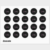 Tandarts Tanden Tand Liefde Tand Grappig Gift Idee Ronde Sticker (Vel)