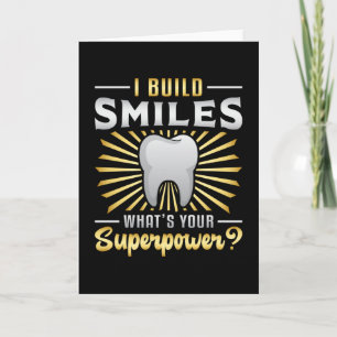 Tandarts Tanden Tand Superpower Grappig cadeau Kaart