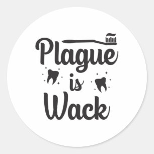 Tandarts Tanden Tanden Tand Grappig geschenk Ronde Sticker