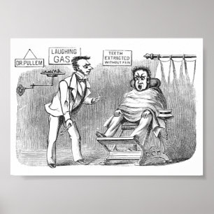 tandarts, tanden zonder pijn uittrekken! :) poster