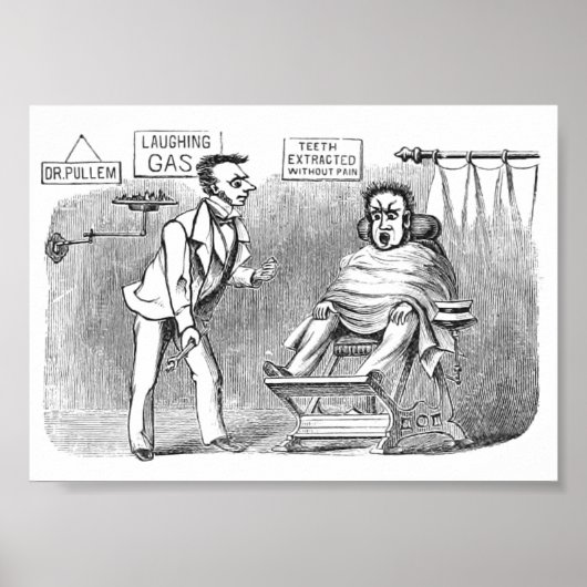 tandarts, tanden zonder pijn uittrekken! :) poster (Voorkant)