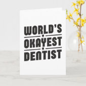 Tandarts Tandheelkunde Tanden Grappig geschenk ide Kaart (Gele Bloem)