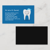 Tandarts tandheelkundig visitekaartje met happy to (Voorkant / Achterkant)