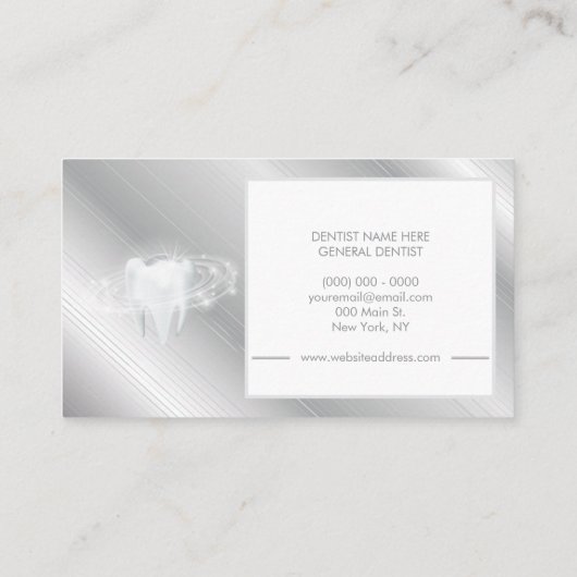 Tandarts Tandheelkundige kliniek tanden bleken Gli Visitekaartje (Achterkant)