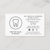 Tandarts tandheelkundige kliniek Tandheelkunde Soc Visitekaartje (Voorkant)