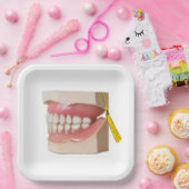 Tandarts Tandheelkundige School Afstudeerfeest Papieren Bordje (Feest)