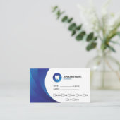 Tandarts Therapeut Afspraak Herinnering Visitekaartje (Staand voorkant)