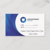 Tandarts Therapeut Afspraak Herinnering Visitekaartje (Voorkant)