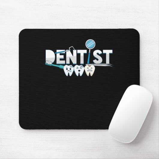 Tandarts Tooth Medical Gift Muismat (Met muis)