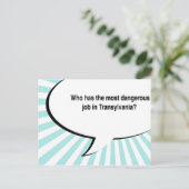 tandarts transsylvania grap briefkaart (Staand voorkant)