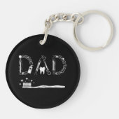 tandarts vader opa opa Vaderdag me Sleutelhanger (Achterkant)