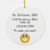 Tandarts - Van de tandarts - SRF Keramisch Ornament (Achterkant)