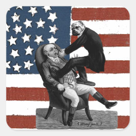  tandarts vierkante sticker