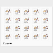 Tandarts Vierkante Sticker (Vel)