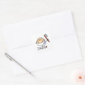 Tandarts Vierkante Sticker (Envelop)