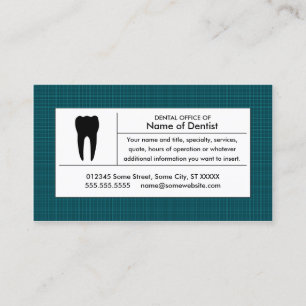 tandarts visitekaartje