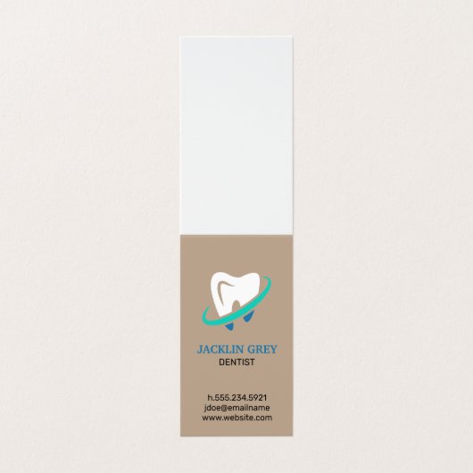 Tandarts Visitekaartje (Buitenkant ongevouwen)