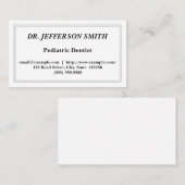 tandarts Visitekaartje (Voorkant / Achterkant)