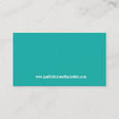 TANDARTS VISITEKAARTJE :: moderne tand logo 2 jade (Achterkant)