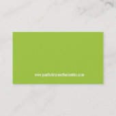 TANDARTS VISITEKAARTJE :: moderne tand logo 2 limo (Achterkant)