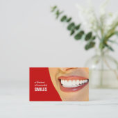 Tandarts Visitekaartjes- Kleur veranderlijk Afsprakenkaartje (Staand voorkant)