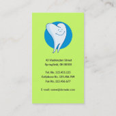 Tandarts visitekaartjes Sjablonen (Achterkant)