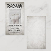 tandarts wilde poster klantenkaartje (Voorkant / Achterkant)