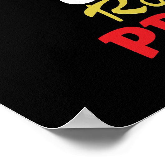 Tandarts wortelkanaal - tand holte woordspeling poster (Hoek)