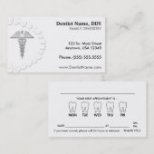 Tandarts Zakelijk / Afspraakkaart Afsprakenkaartje (Voorkant / Achterkant)
