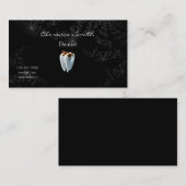 Tandarts Zwarte Sterrennacht Gouden Tand Visitekaartje (Voorkant / Achterkant)