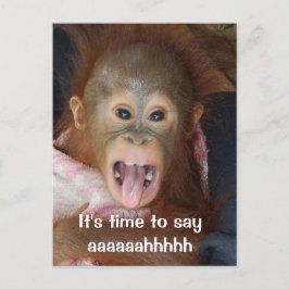 Tandartsafspraak zeg Aaah Briefkaart